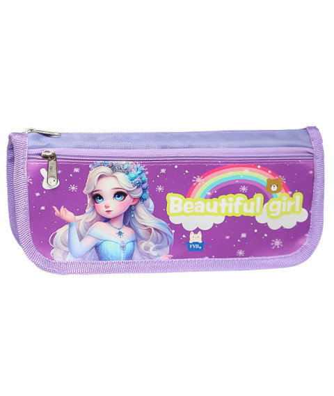 Penar școlar Beautiful girl Rainbow lila